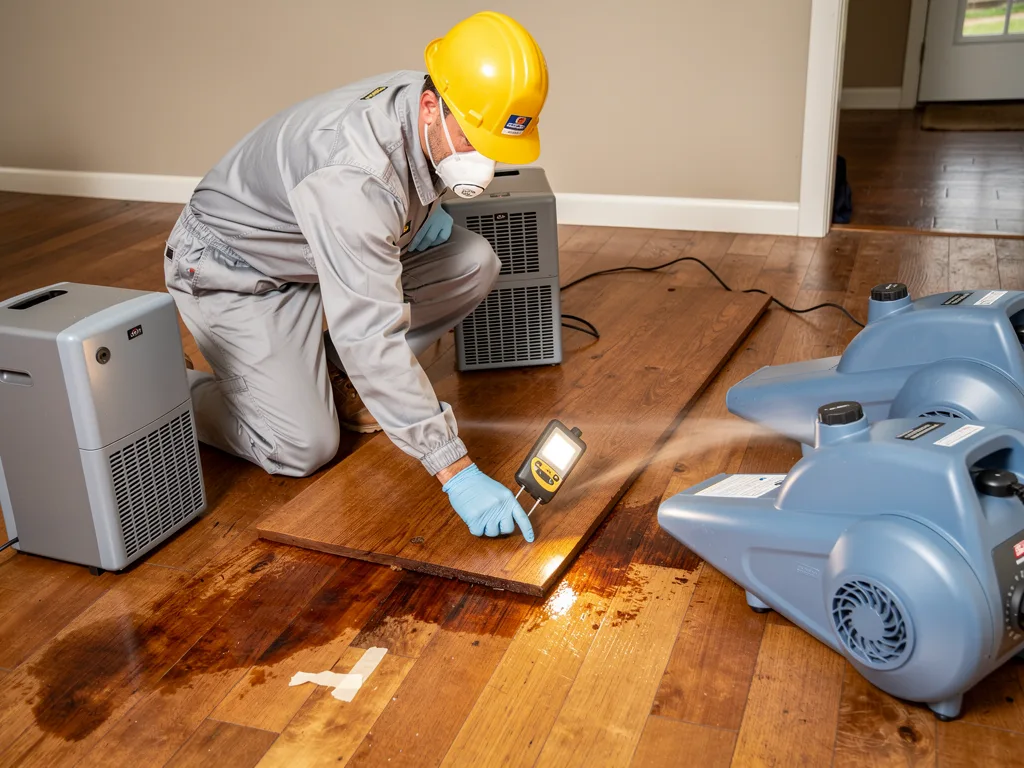 Hardwood Floor Drying
